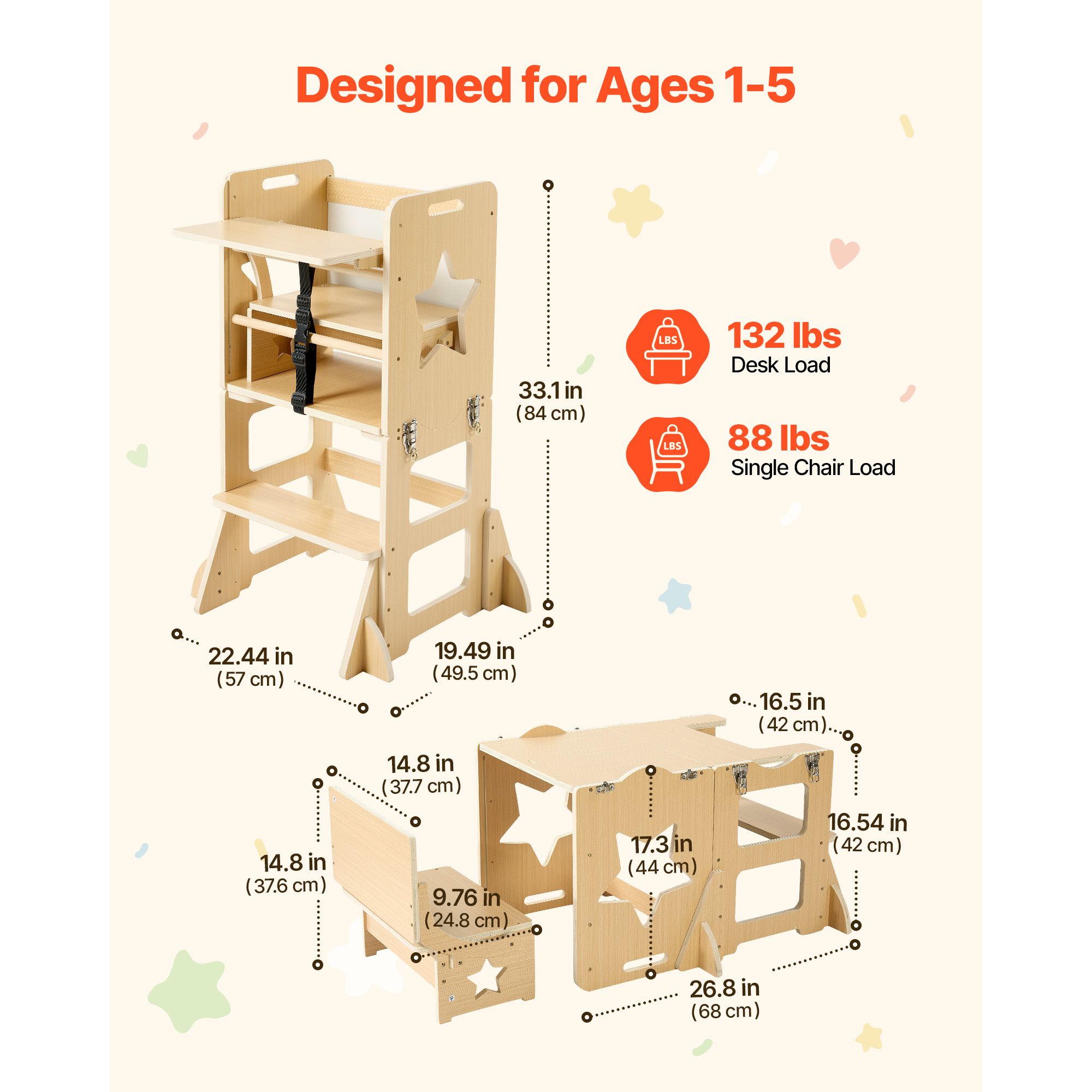 Деревянная детская башня-стрем – обзор и цена Toddler Learning Tower